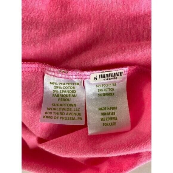 Lilly Pulitzer Size XXS Pink Tank Top Luxletic Workout Twisted Back Casual Beach - Picture 6 of 9